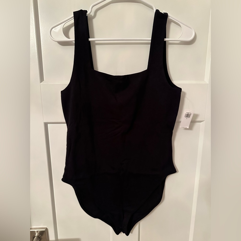 Square neck tank bodysuit (not a thong bodysuit)